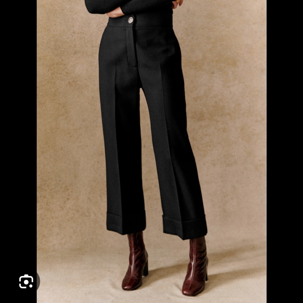 Sezane wool blend Damon trousers